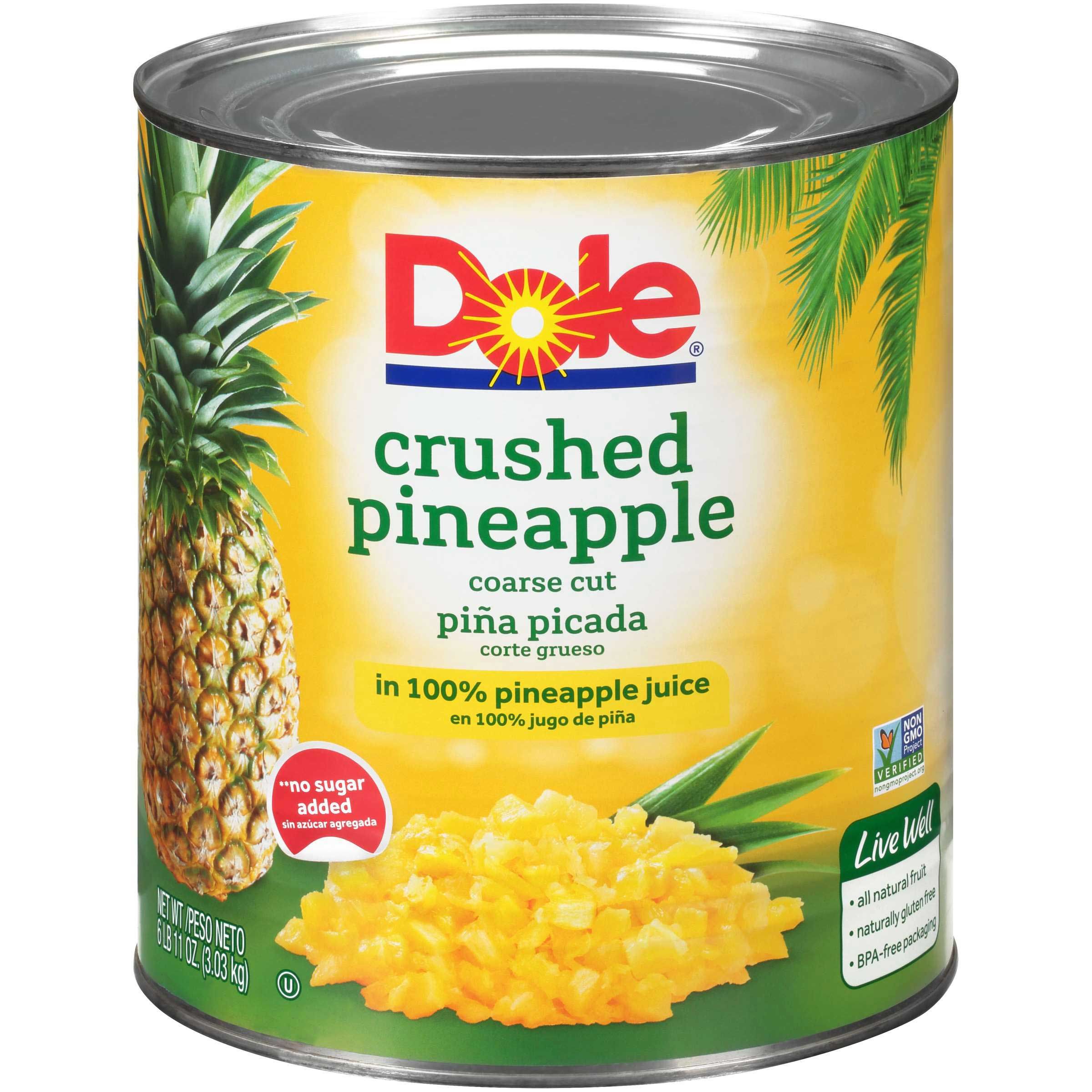 Dole Pineapple Crushed Fancy In Juice, 106 Ounce -- 6 Per Case