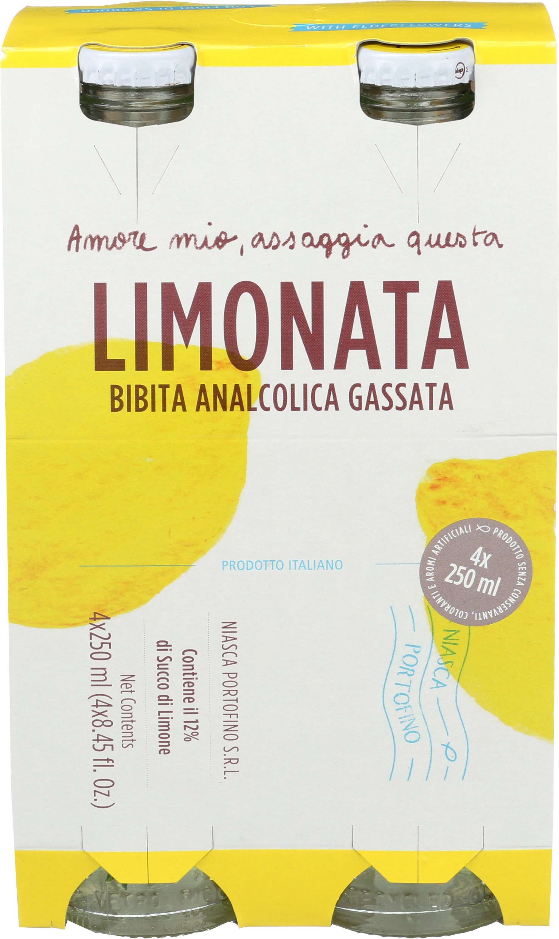 Niasca Limonata Soda, 33.8 Fluid Ounce -- 6 Per Case