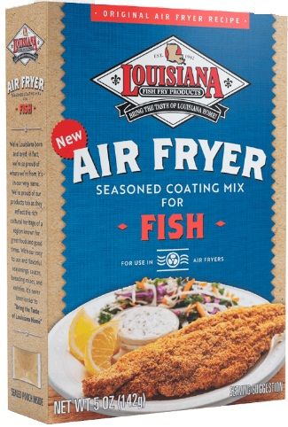 Louisiana Fish Fry Air Fryer Fish Seasoned Coating Mix, 5 Ounce -- 6 Per Case