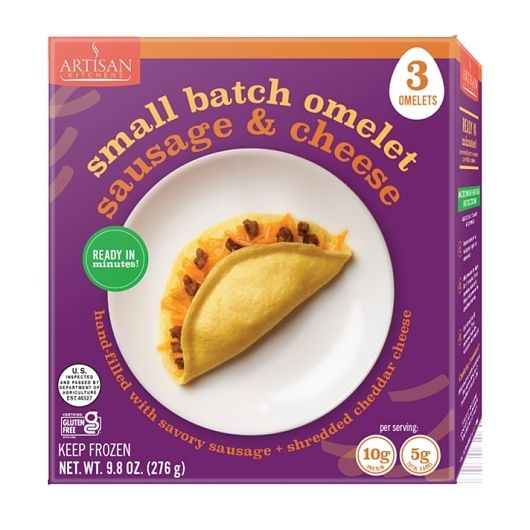 Artisan Kitchens Sausage And Cheese Omelet, 3 Count -- 7 Per Case