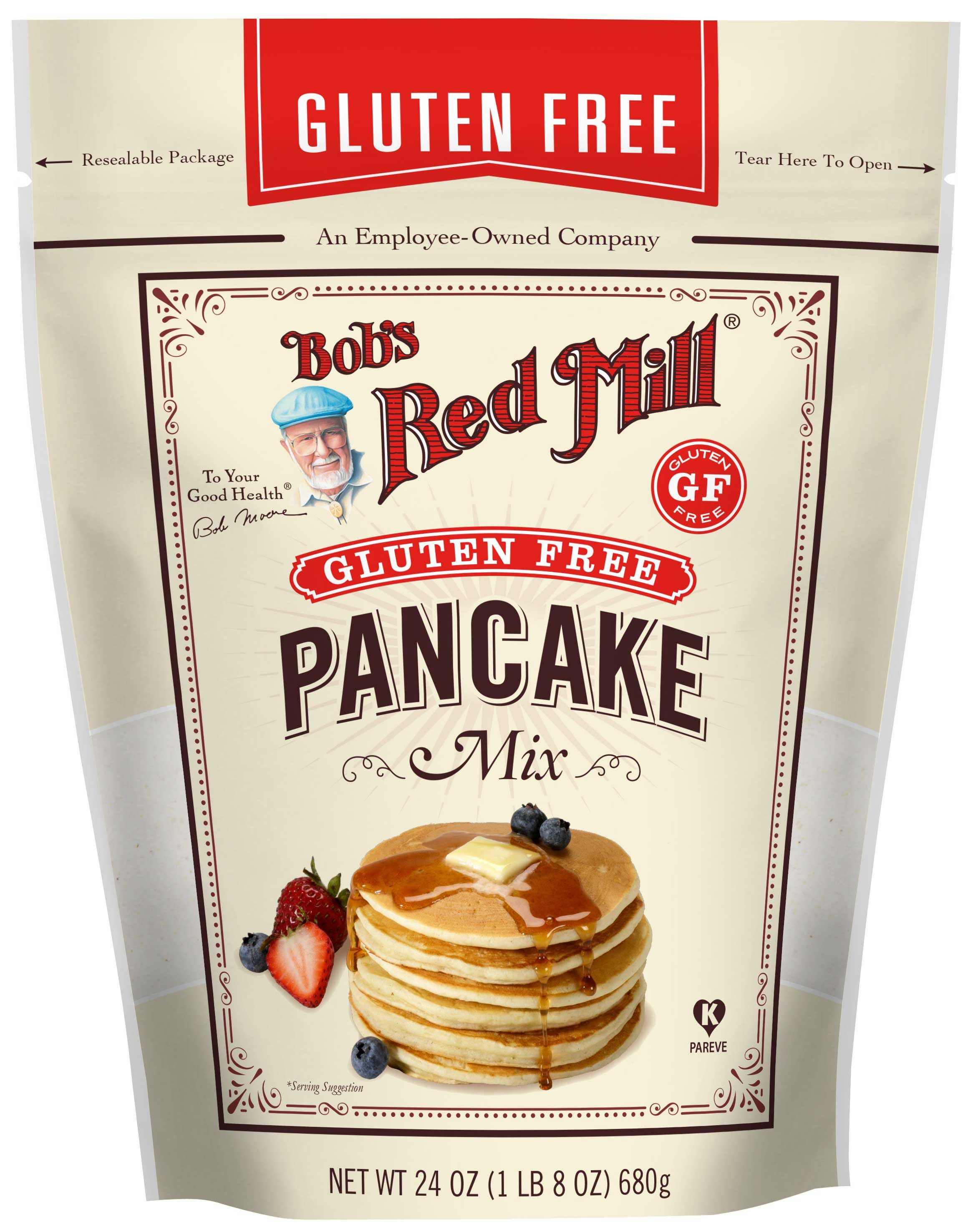 Bob's Red Mill Gluten Free Pancake Mix, 24 Ounce -- 4 Per Case