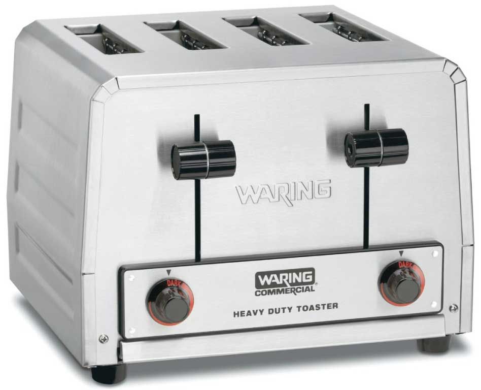 Waring Commercial Heavy Duty 4 Slot Toaster, 208 Volt