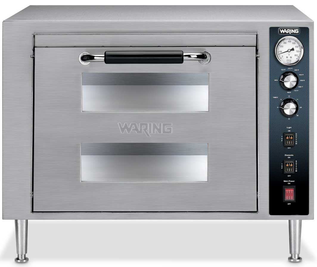 Waring Commercial Double Deck Pizza Oven, 240 Volt