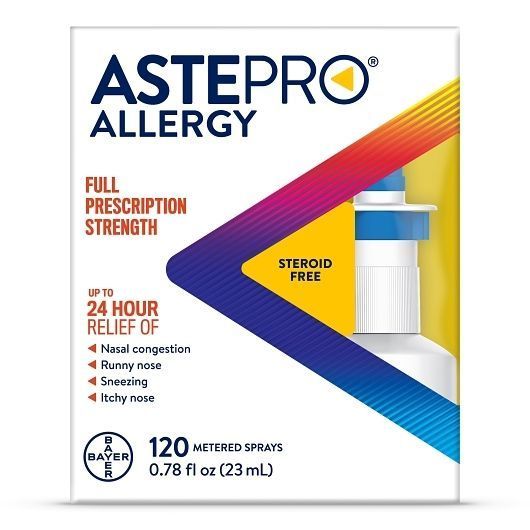 Astepro Adult Allergy Steroid Free Antihistamine Nasal Spray, Single Pack, 0.78 Fluid Ounce -- 24 Per Case