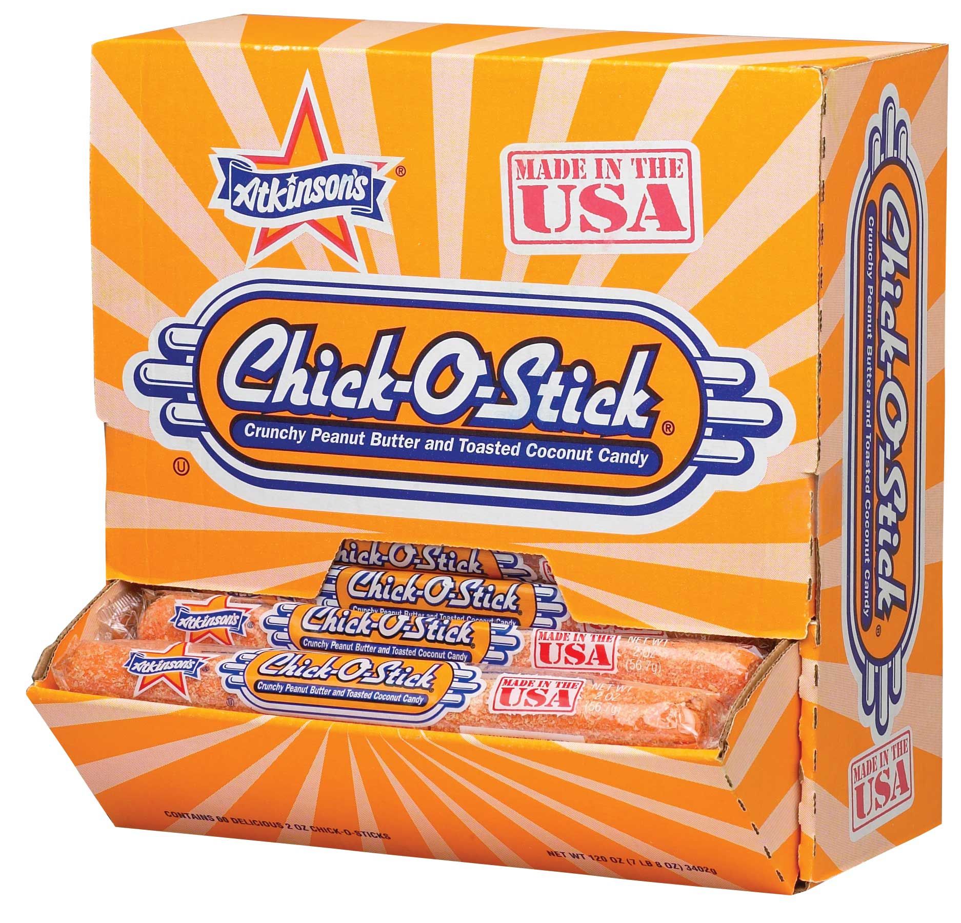 Chick-o-stick Candy Powerwing / Counter Display, 1.6 Ounce, 60 Count -- 4 Per Case