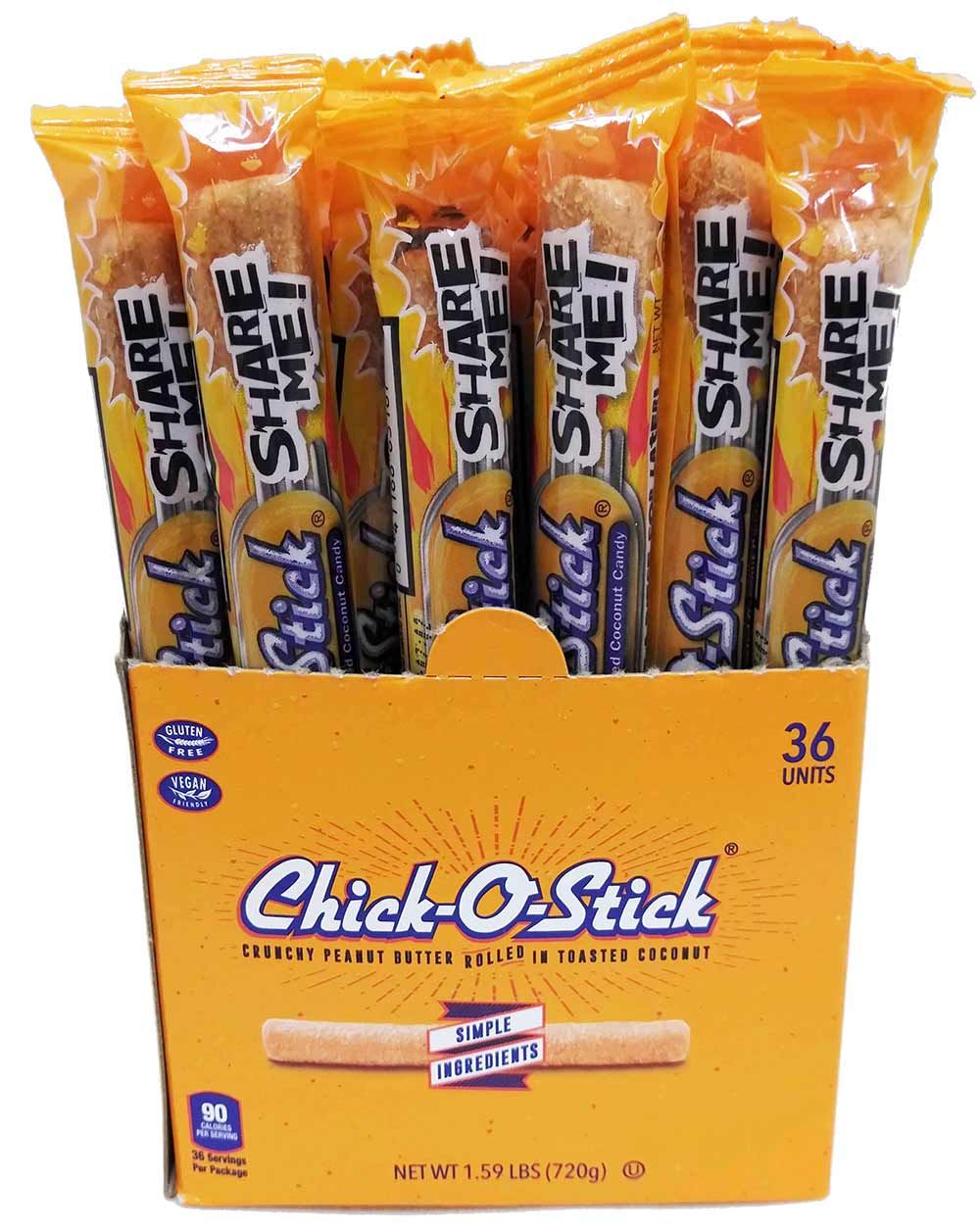 Chick-o-stick Candy, 0.07 Ounce Stick, 36 Count -- 12 Per Case