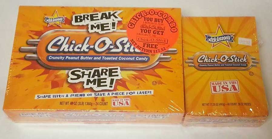 Chick-o-stick Candy, Combo -- 288 Per Case