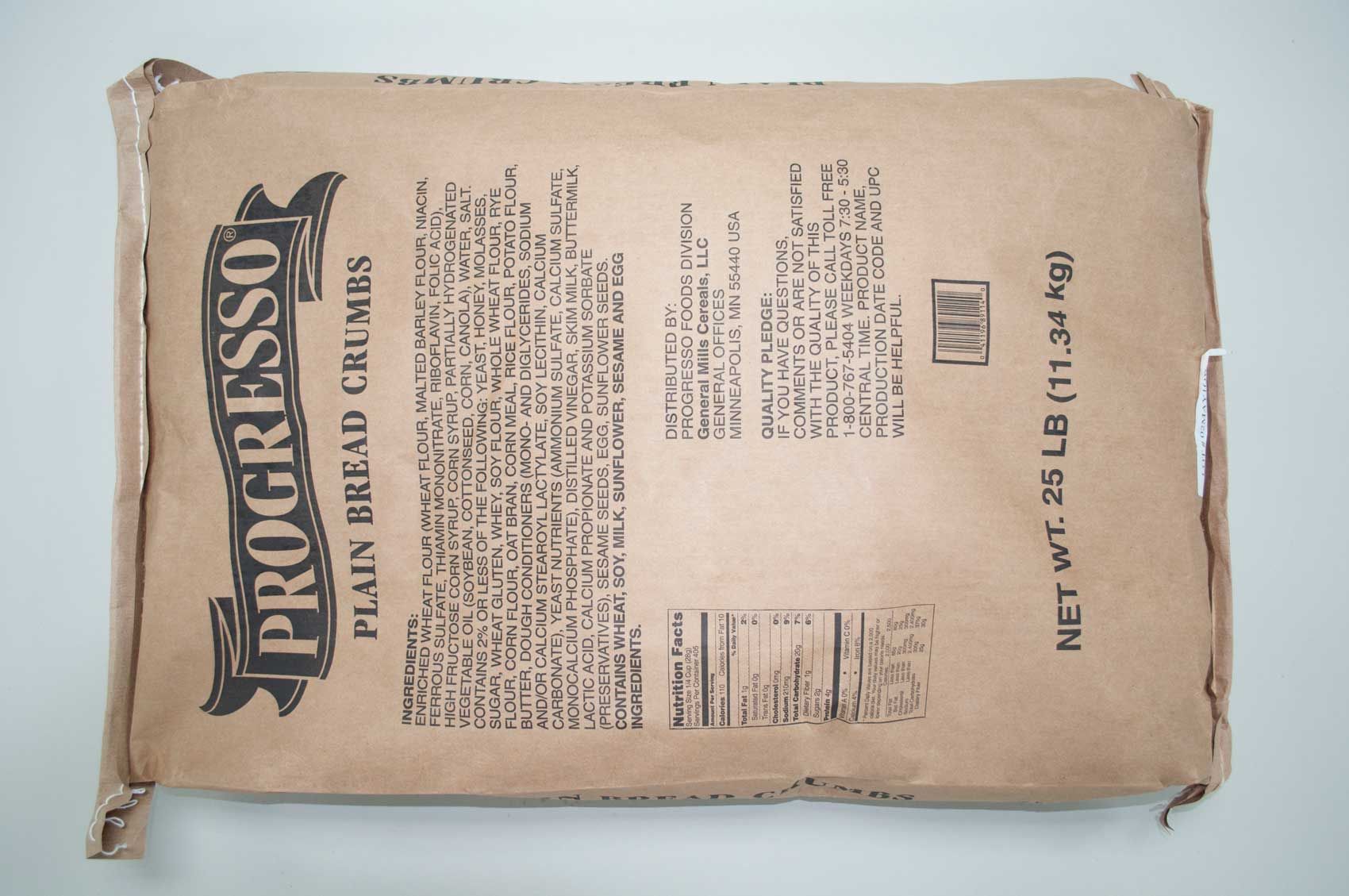 Progresso Plain Bread Crumbs, 25 Pound