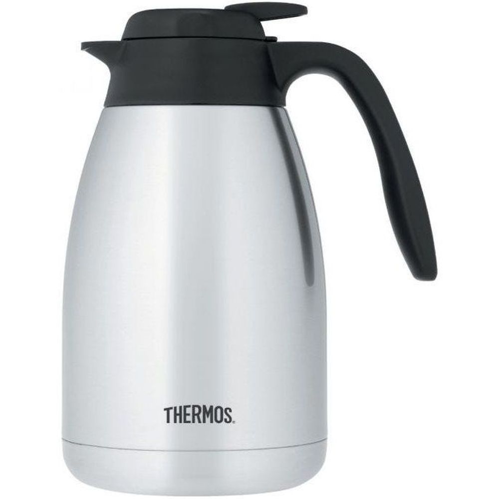 Thermos Stainless Steel Push Button Carafe, 50 Ounce -- 6 Per Case