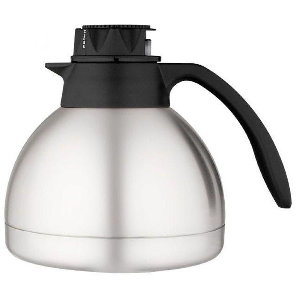 Thermos Stainless Steel Vacuum Carafe With Gauge, 64 Ounce -- 4 Per Case