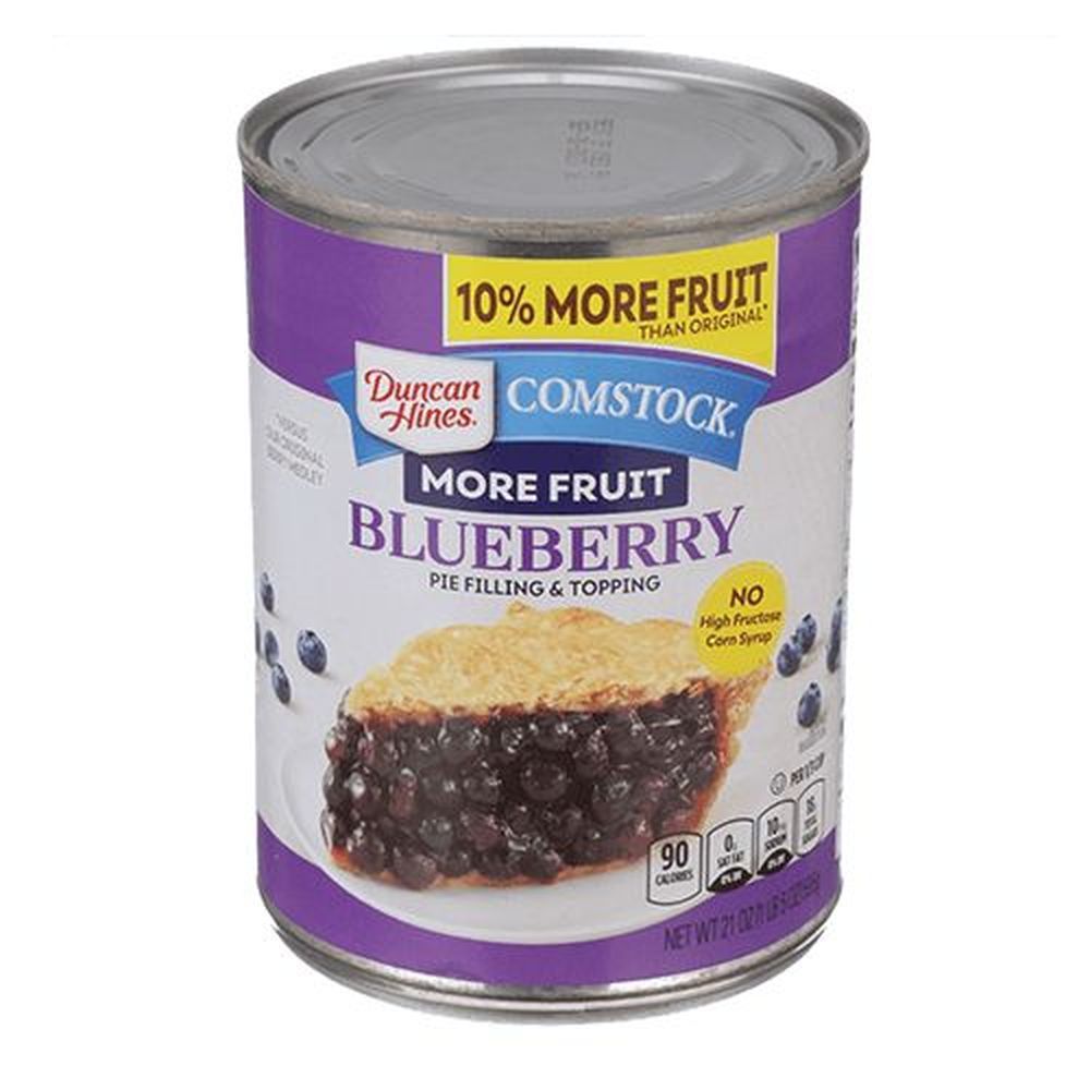 Comstock More Fruit Blueberry Pie Filling And Topping, 21 Ounce -- 8 Per Case