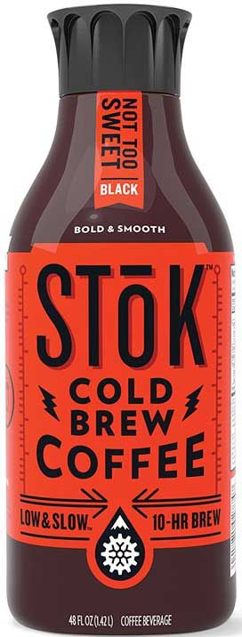 Stok Not Too Sweet Black Cold Brew Coffee, 48 Fluid Ounce -- 6 Per Case