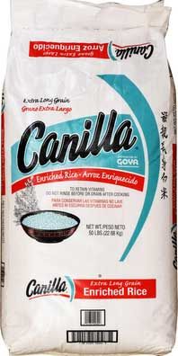 Goya Canilla Long Grain Rice, 50 Pound