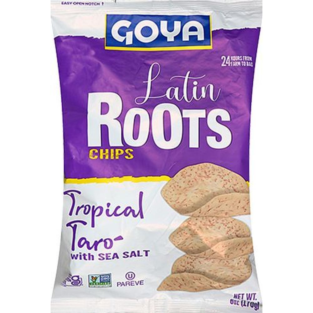 Goya Tropical Taro Latin Roots Chips With Sea Salt, 6 Ounce -- 6 Per Case