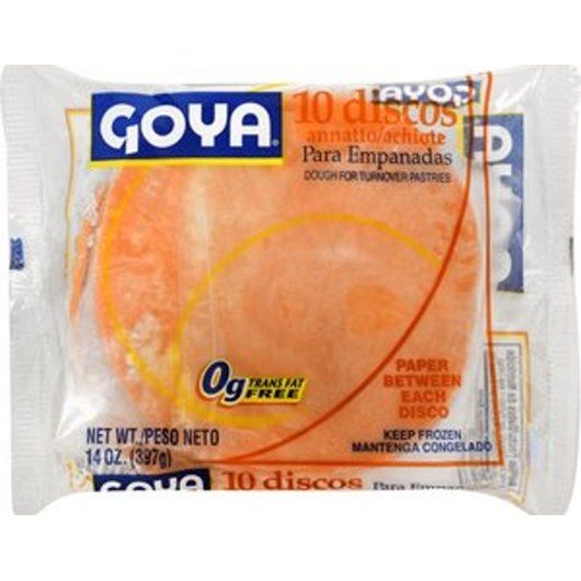 Goya Empanada Pastry Dough Shells With Color, 14 Ounce -- 24 Per Case