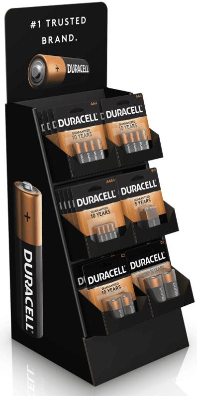 Duracell Alkaline Large Counter Primary Major Cells -- 36 Per Case