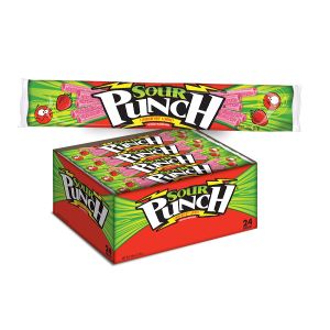 Sour Punch Strawberry Straw Candy -- 288 Per Case