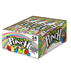 Sour Punch Rainbow Straws Candy, 2 Ounce -- 288 Per Case