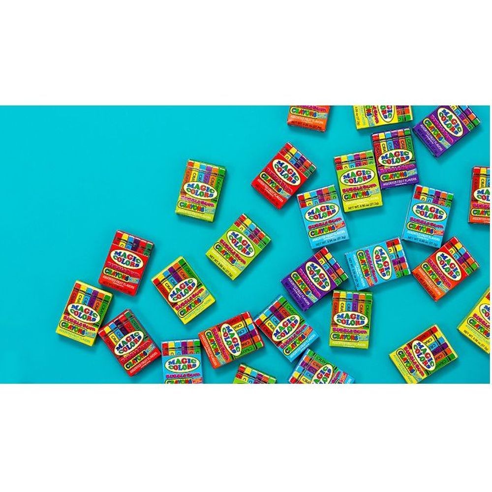 Magic Colors Bubble Gum -- 20 Per Case