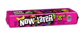 Now And Later Original Assorted Square Shaped Fruit Flavored Candy, 2.44 Ounce -- 288 Per Case