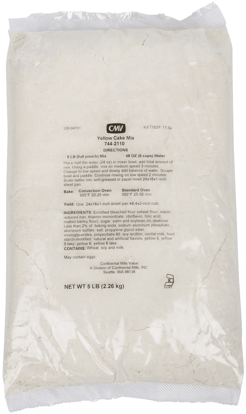 Continental Mills Yellow Cake Mix, 5 Pound -- 6 Per Case