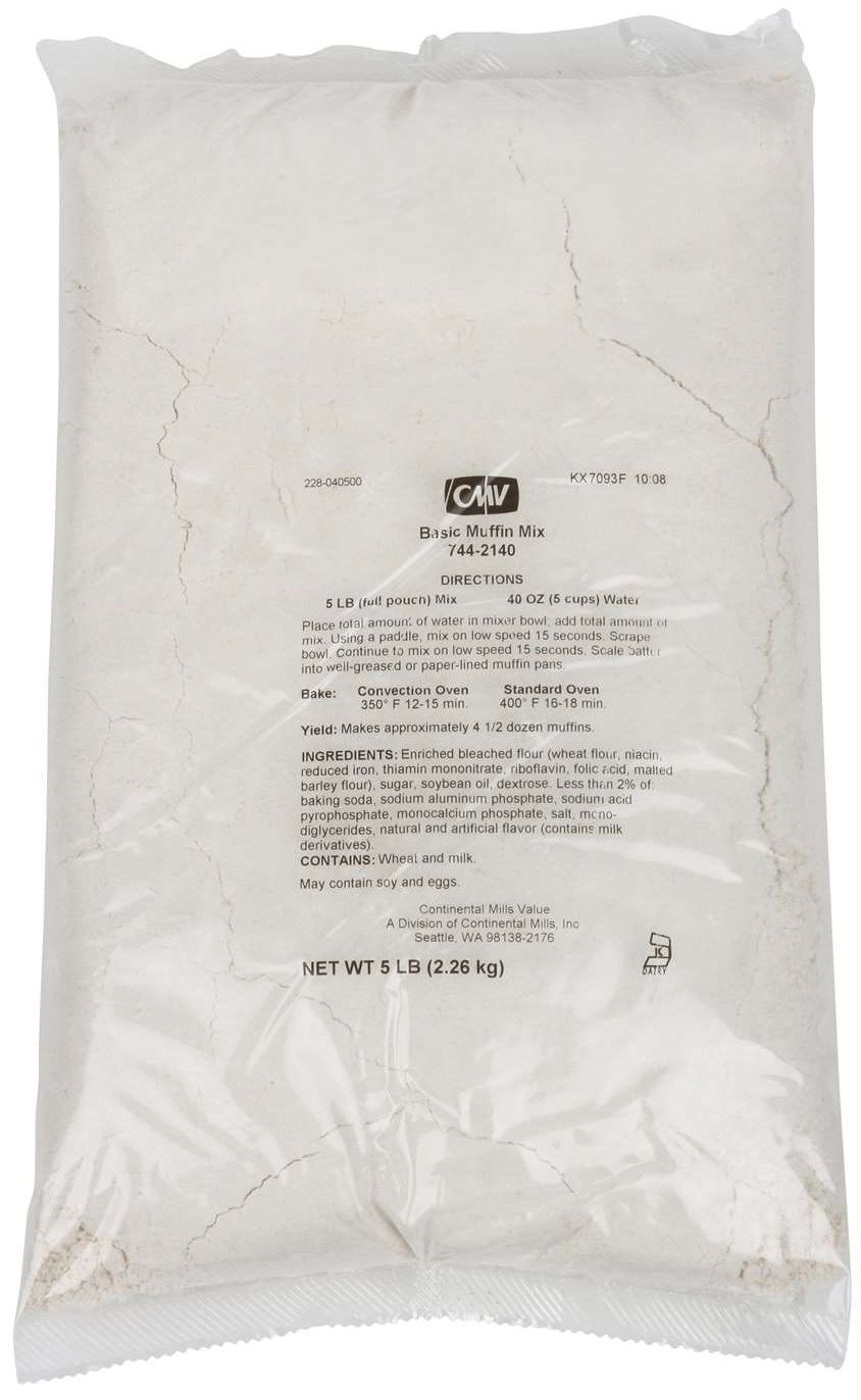 Continental Mills Basic Muffin Mix, 5 Pound -- 6 Per Case