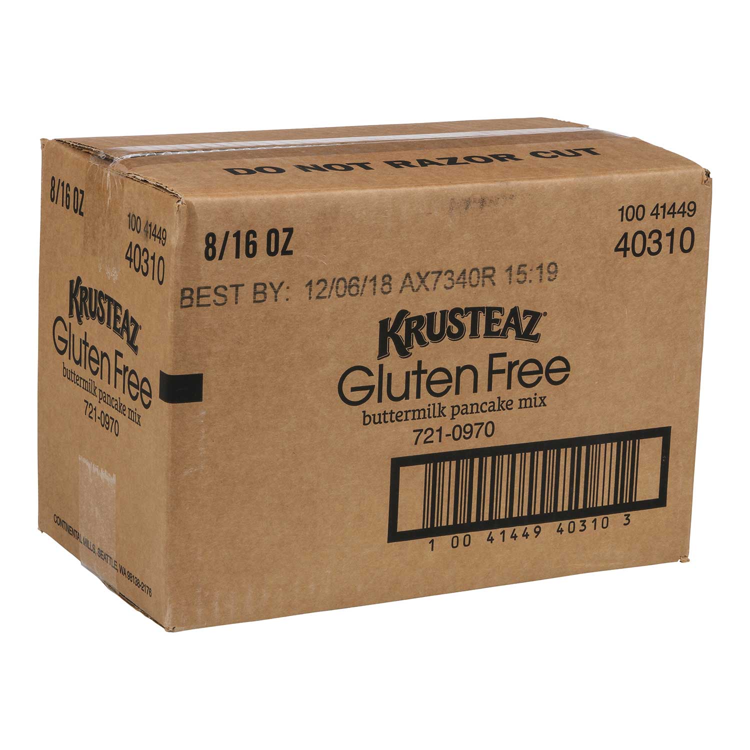 Krusteaz Gluten Free Pancake Mix, 16 Ounce -- 8 Per Case