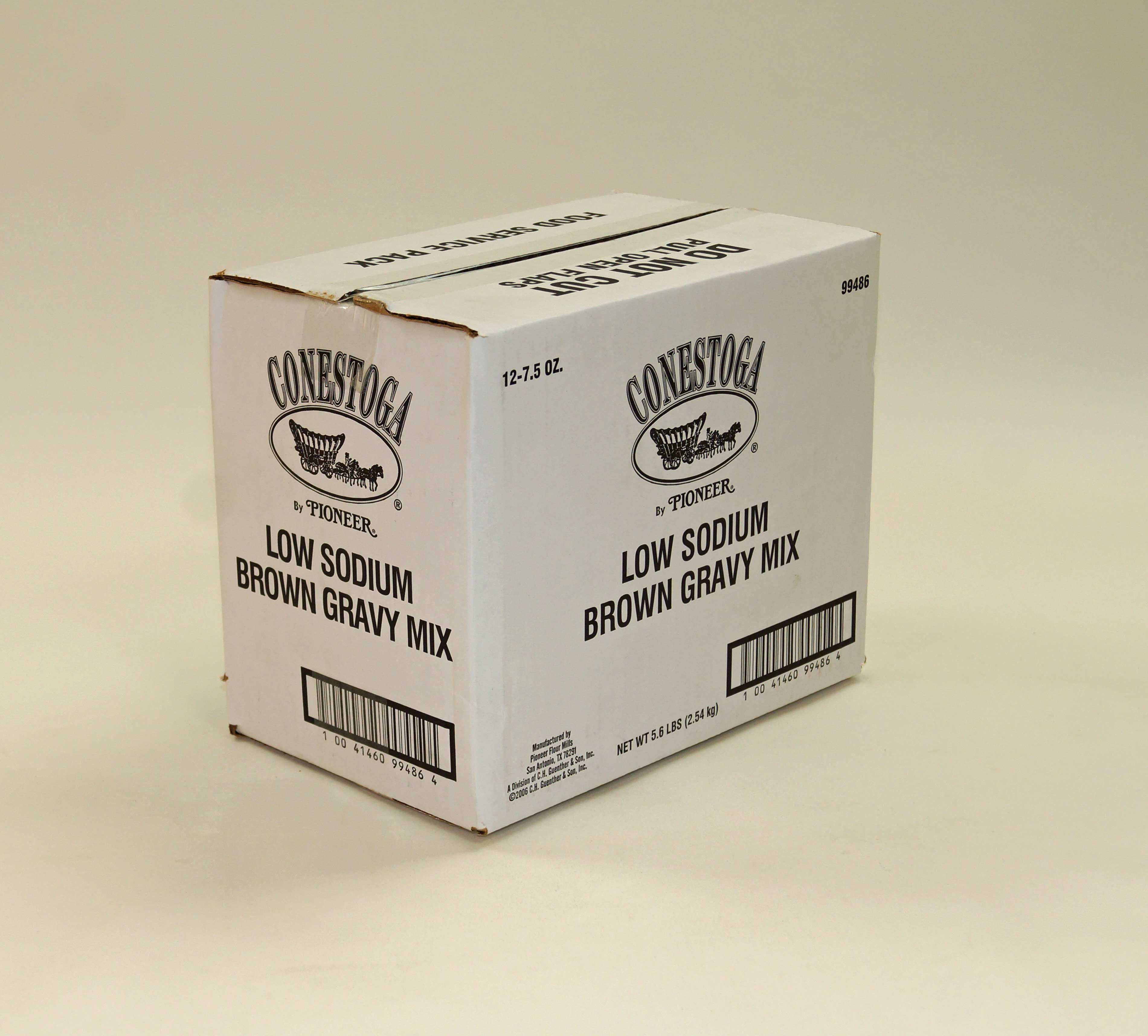 Conestoga Low Sodium Brown Gravy Mix, 7.5 Ounce -- 12 Per Case