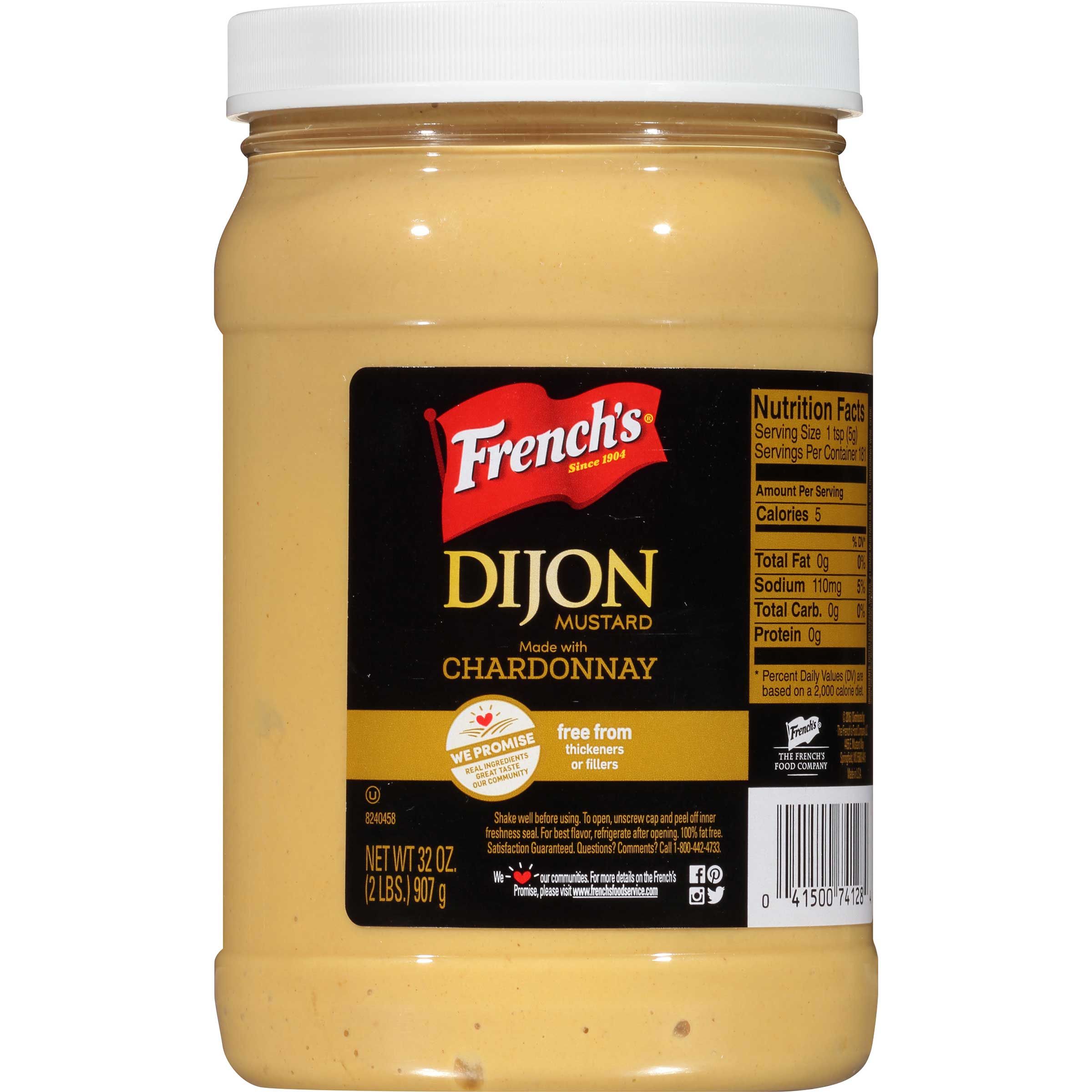 French's Chardonnay Dijon Mustard, 32 Ounce -- 6 Per Case