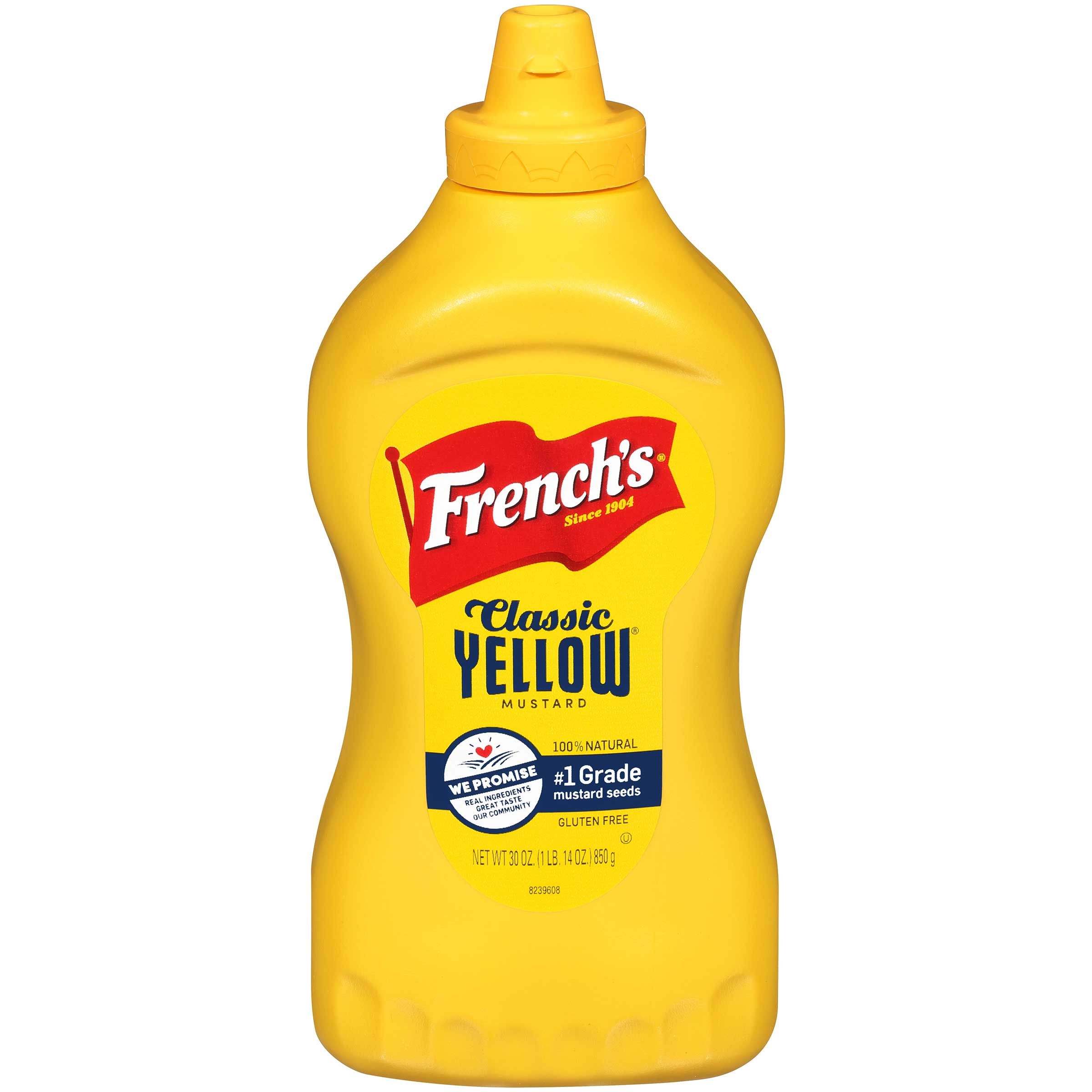 French's Mustard Classic Yellow Squeeze, 30 Ounce -- 12 Per Case