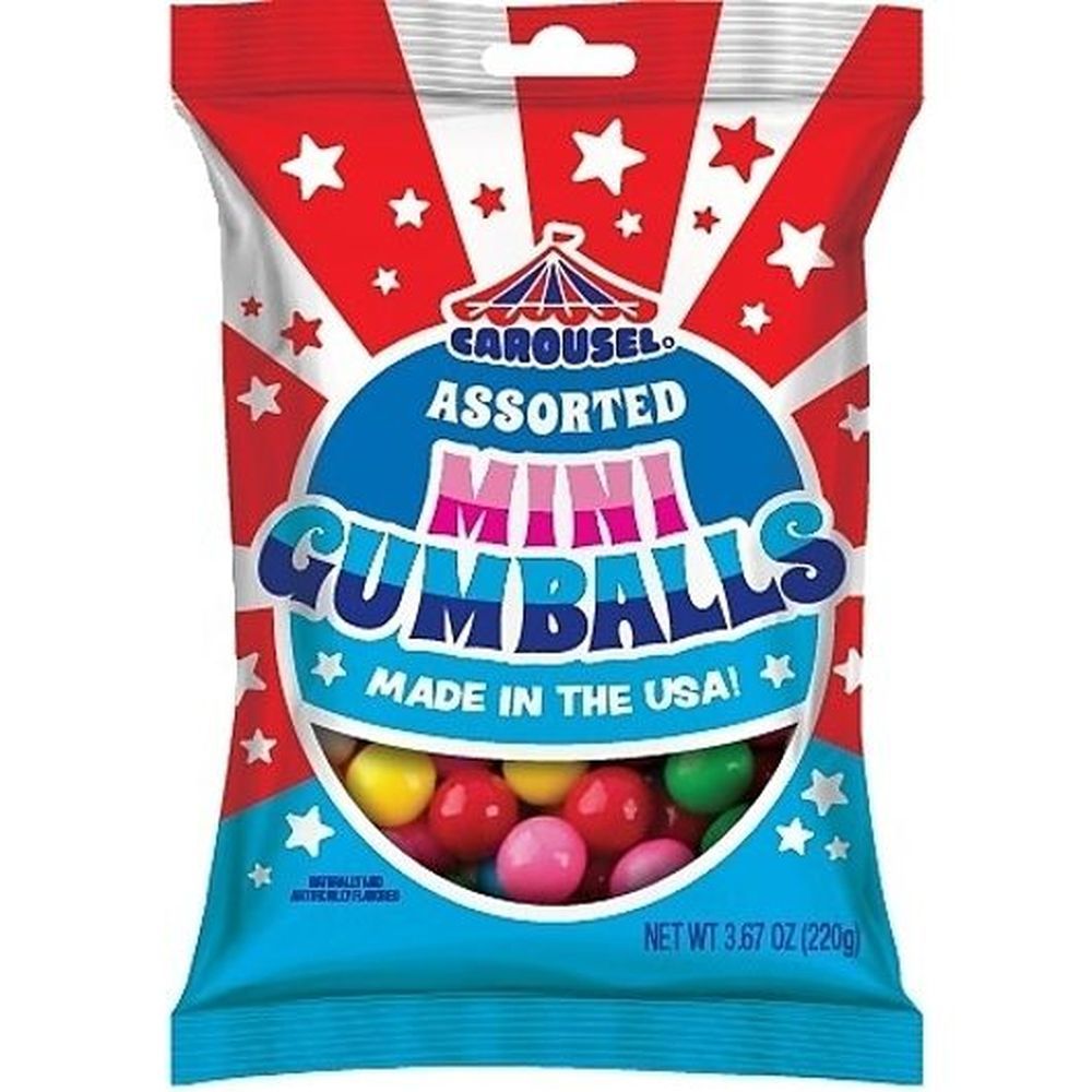 Carousel Mini Penny Gumballs, 3.67 Ounce -- 12 Per Case