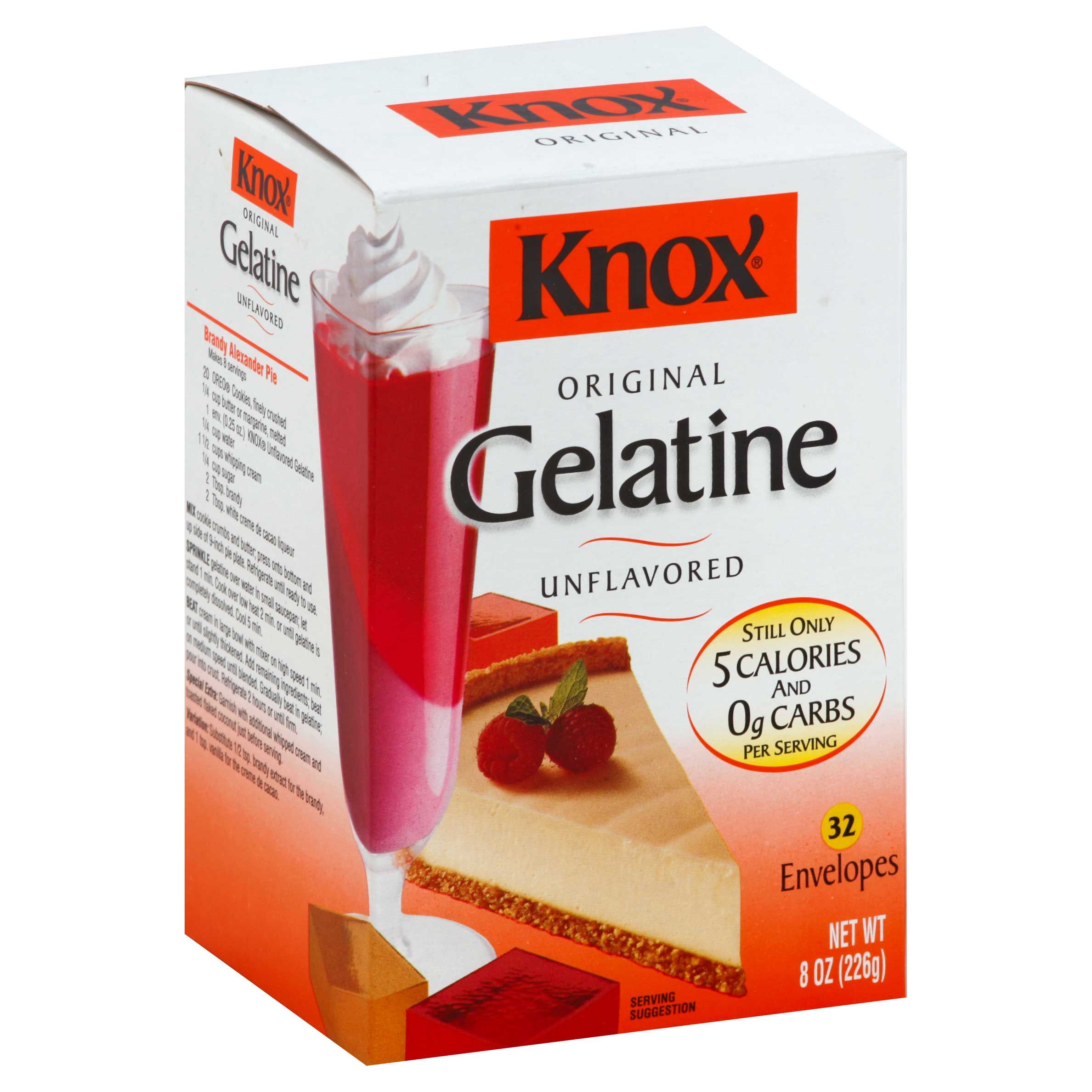 Knox Unflavored Large Gelatin, 8 Ounce -- 12 Per Case