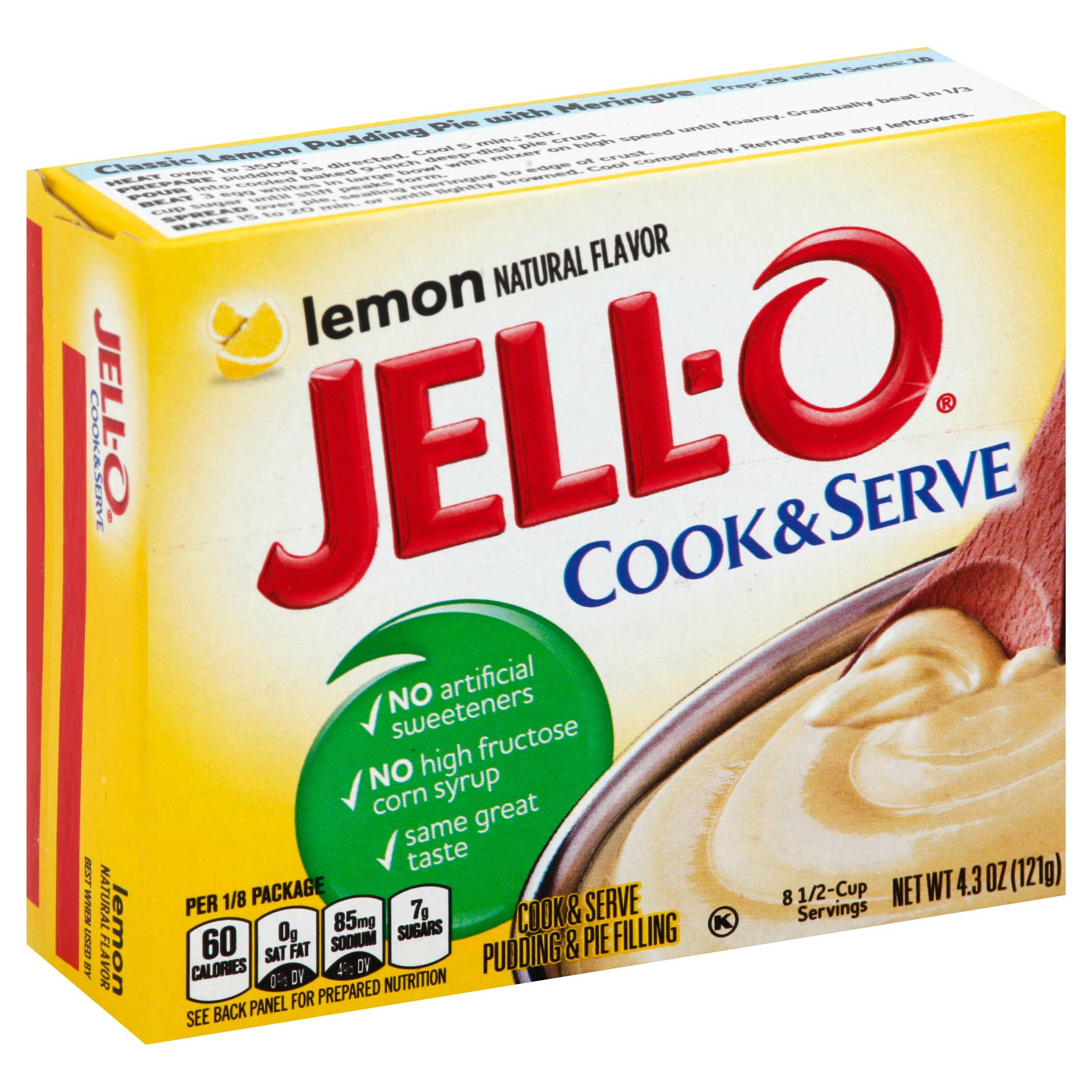 Jell-o Lemon Pudding And Pie Filling, 4.3 Ounce -- 24 Per Case