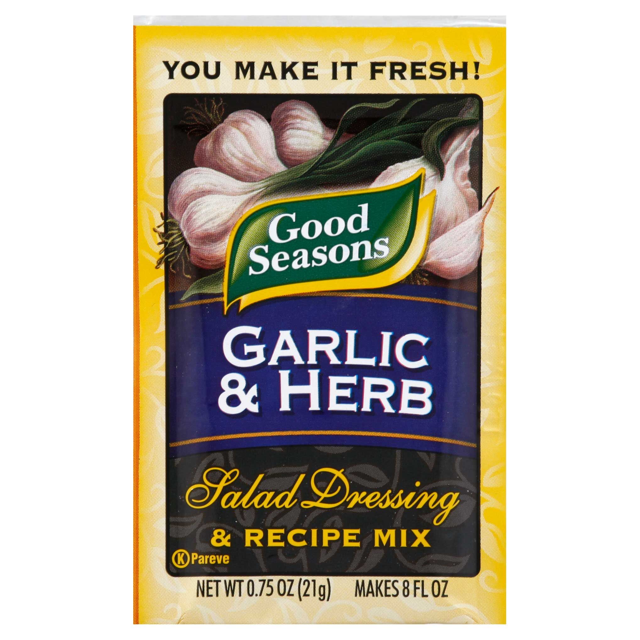 Good Seasons Garlic And Herb Salad Dressing And Recipe Mix, 0.75 Ounce -- 24 Per Case
