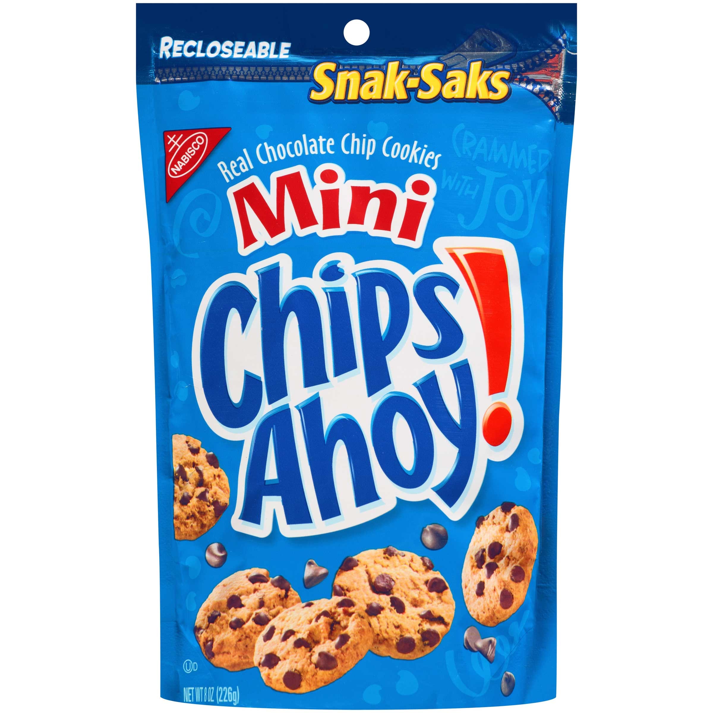 Chips Ahoy Cookies, Mini Chocolate Chip Snack Sack, 8 Ounce -- 12 Per Case