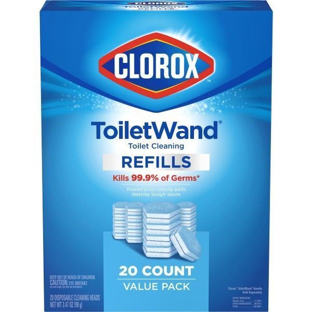 Clorox Toiletwand Disposable Toilet Cleaning Refill, 20 Count -- 4 Per Case