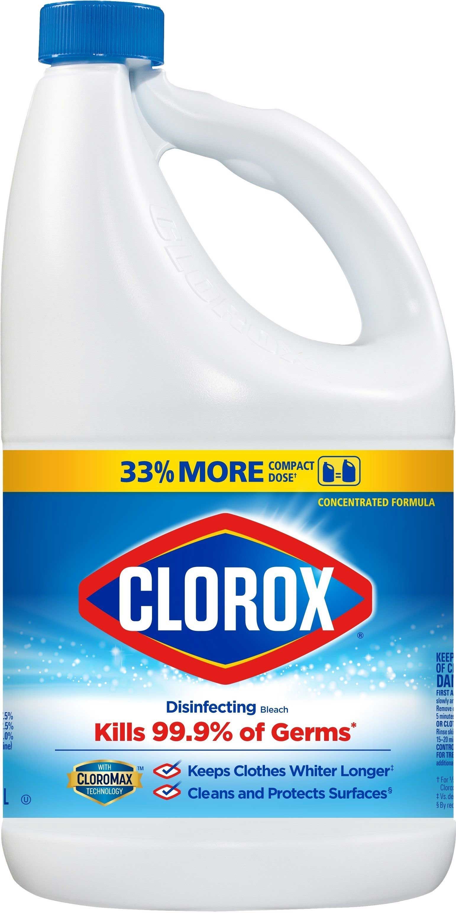 Clorox Regular Disinfecting Bleach, 81 Fluid Ounce -- 6 Per Case