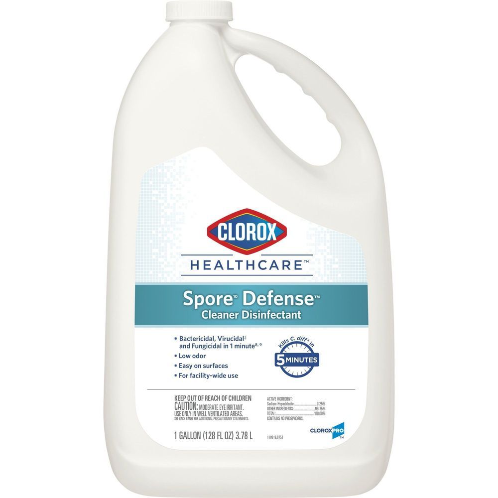 Clorox Healthcare Spore Defense Cleaner Disinfectant Refill, 128 Ounce -- 4 Per Case