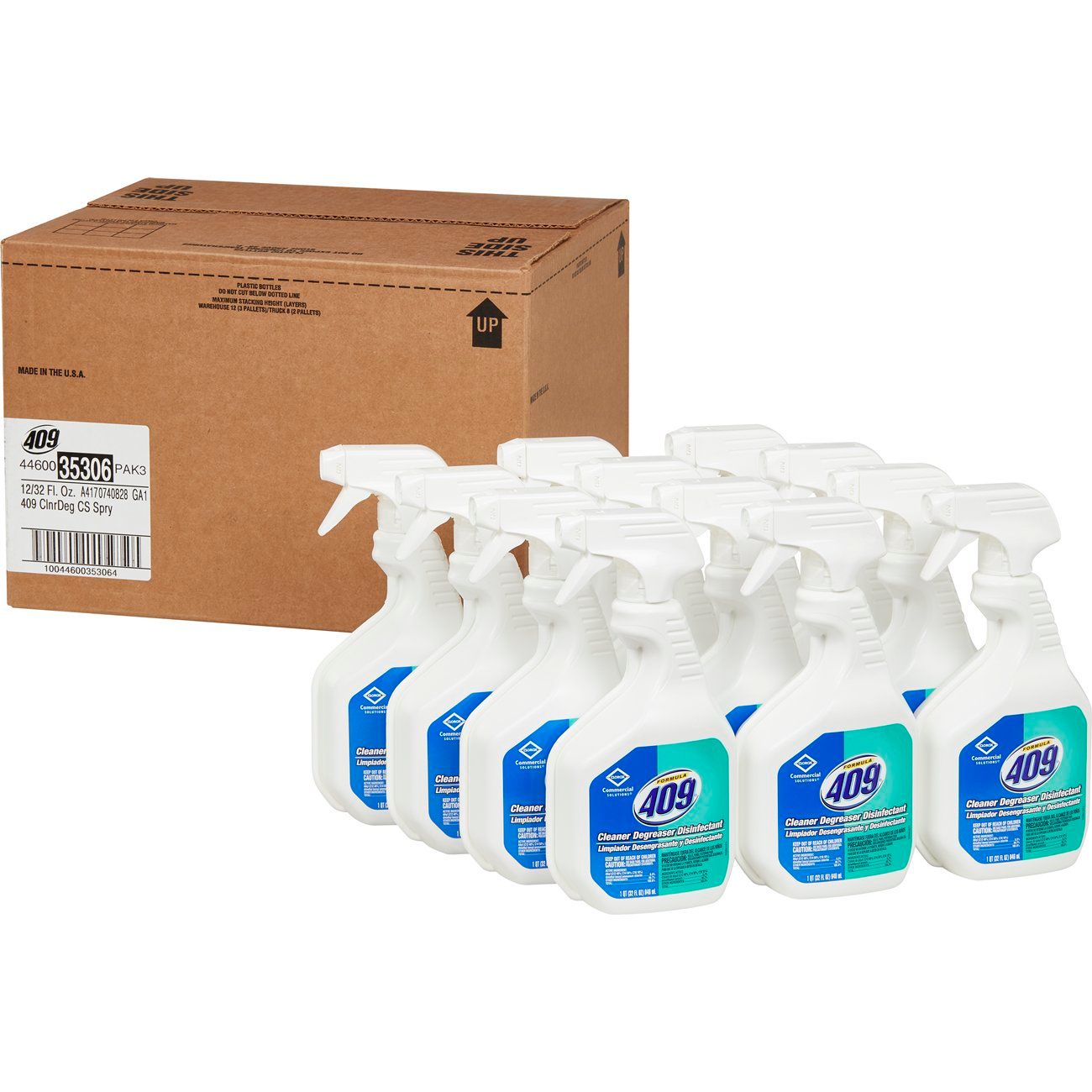 Formula 409 Commercial Disinfectant Degreaser Cleaner, 32 Ounce -- 12 Per Case