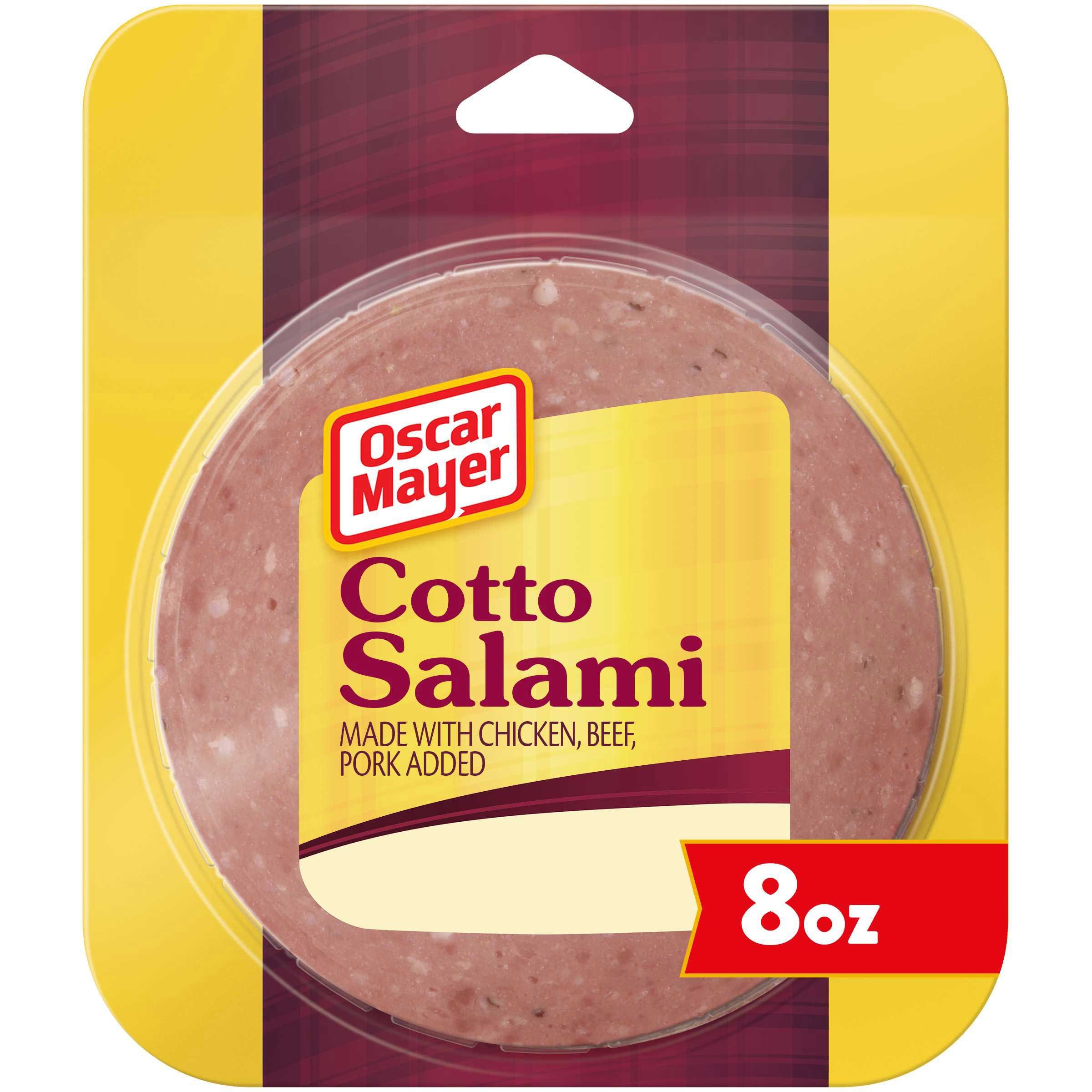 Oscar Mayer Round Sliced Cotto Salami, 8 Ounce -- 12 Per Case