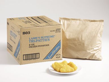 Lamb Supreme Hash Browns And Formed Potato Tri Patty, 2 Ounce -- 6 Per Case