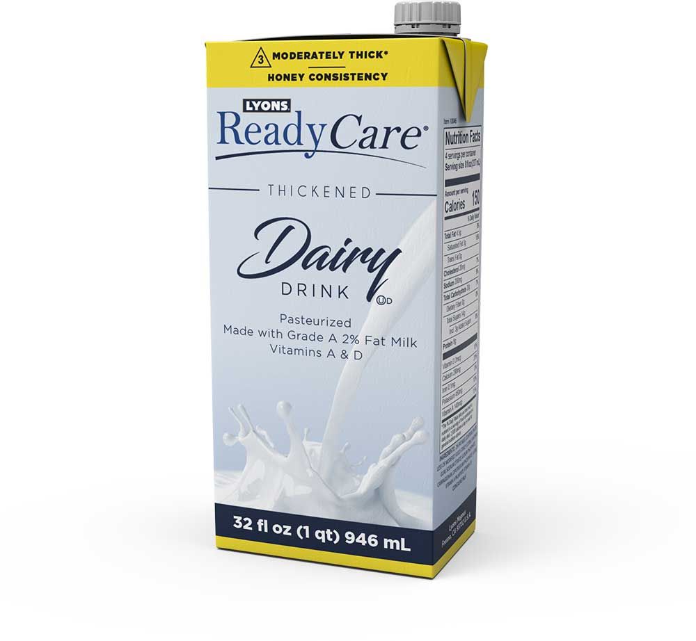 Lyons Ready Care Level 3 Honey Thickened Dairy Drink, 32 Fluid Ounce -- 12 Per Case
