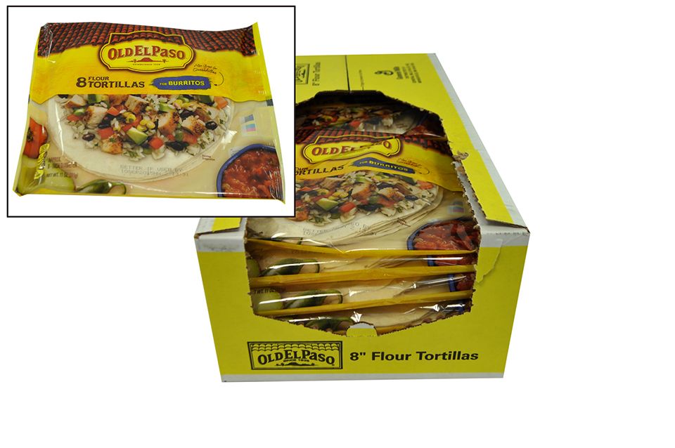 Old El Paso Flour Tortillas For Burritos, 8 Inch -- 12 Per Case
