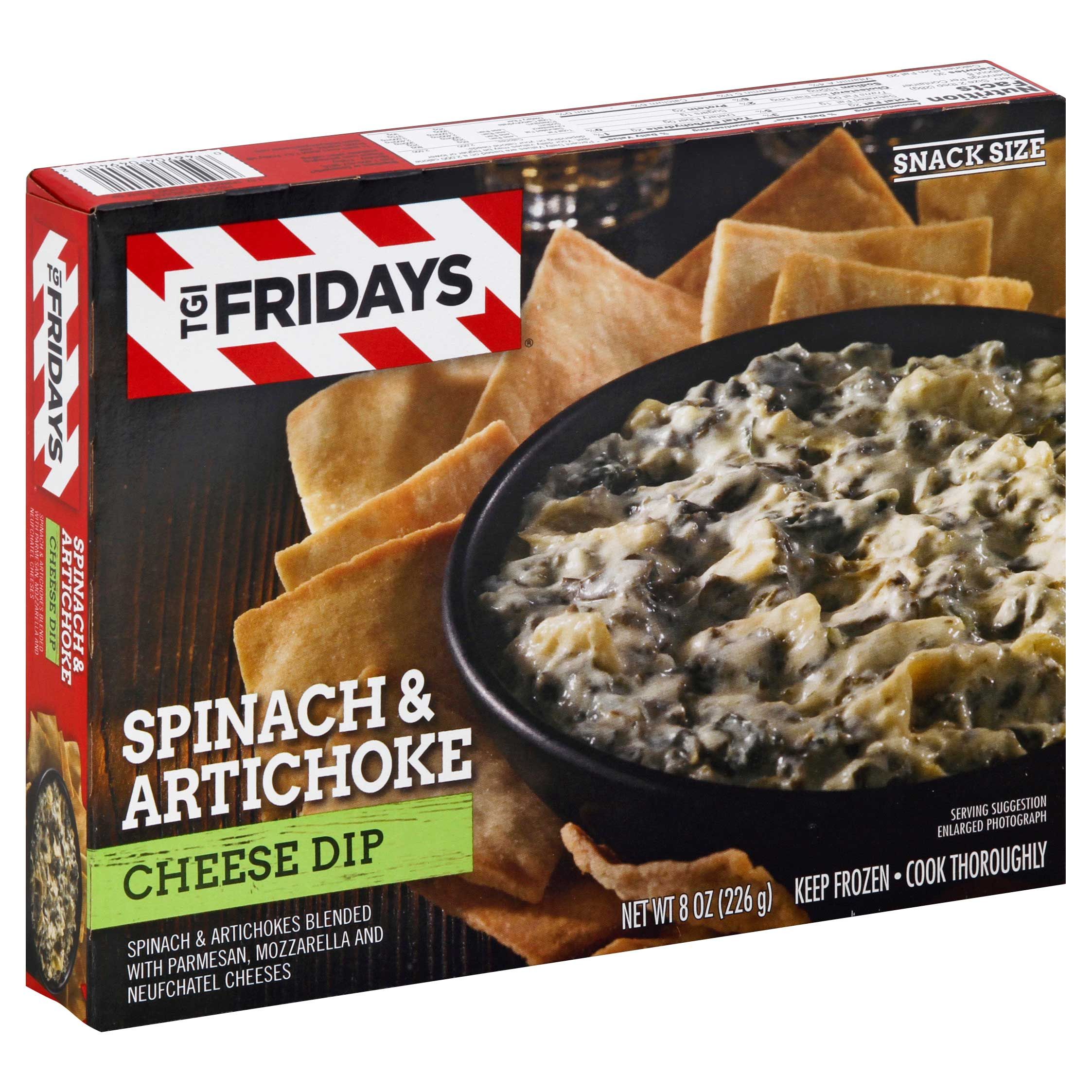 Tgi Fridays Spinach And Artichoke Cheese Dip, 8 Ounce -- 8 Per Case