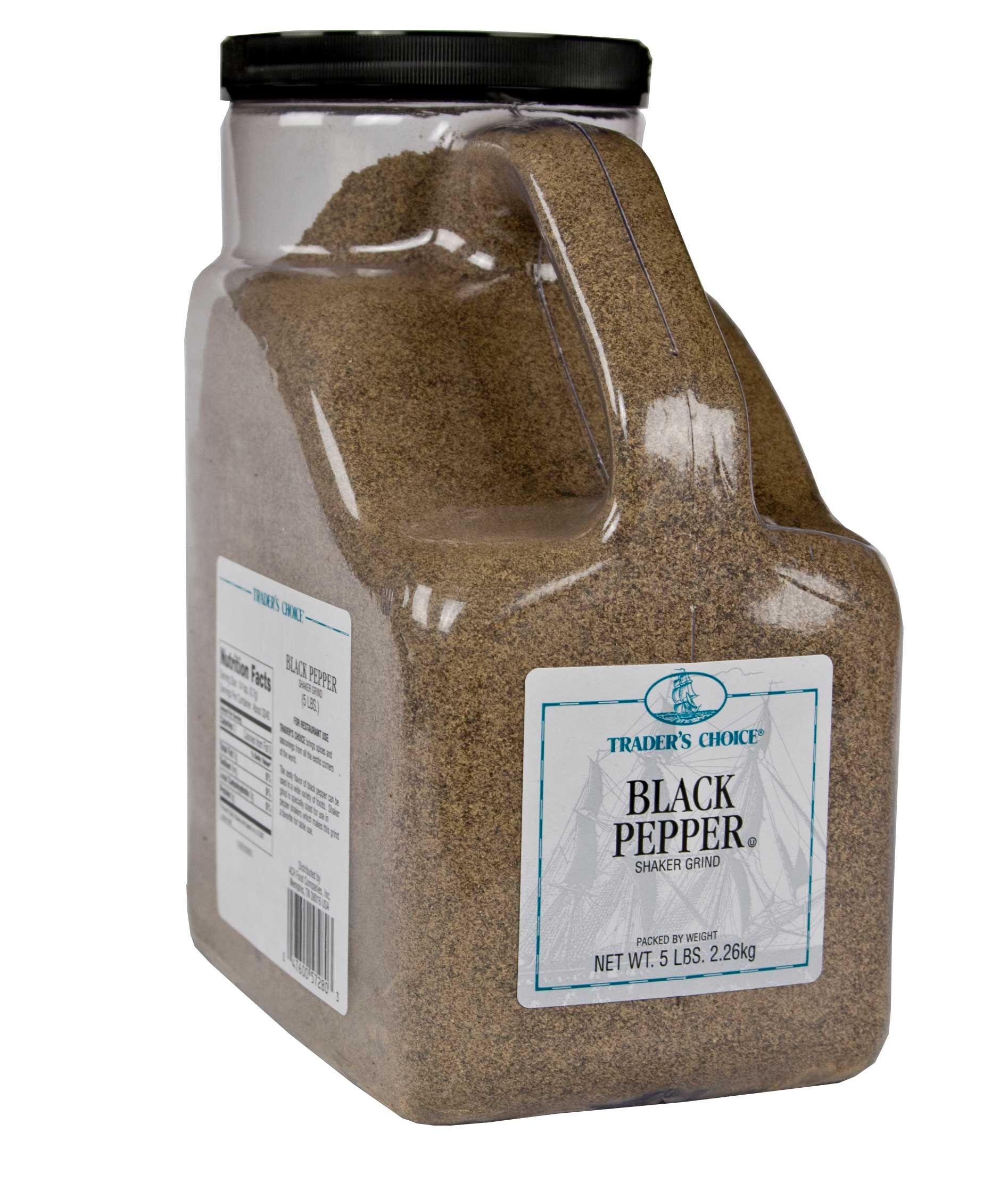 Trader's Choice Shaker Grind Black Pepper, 5 Pound