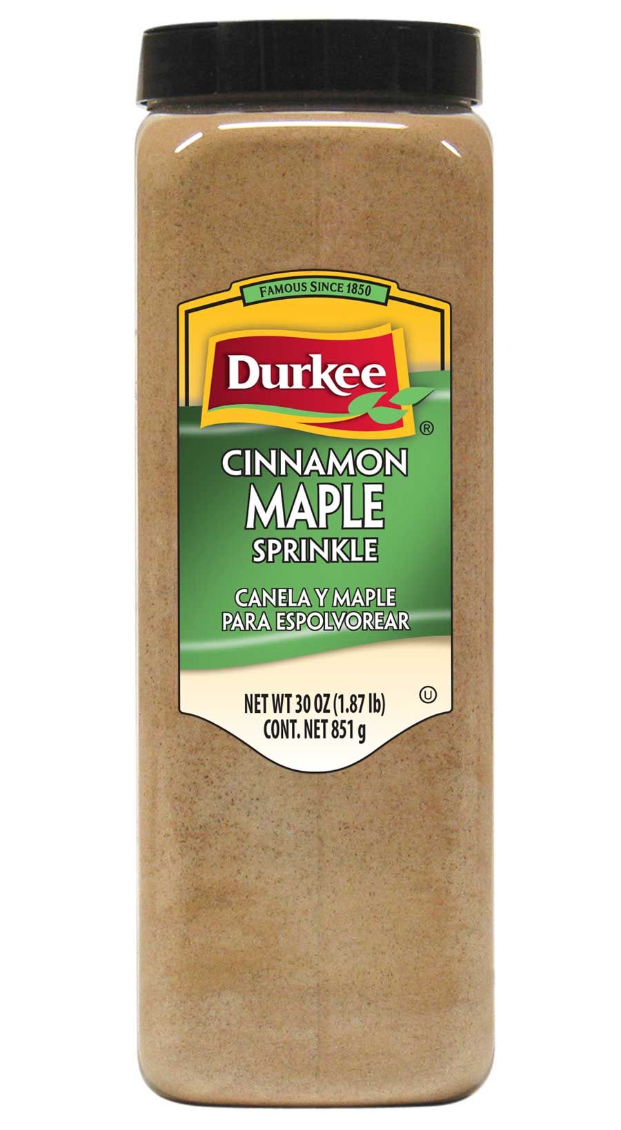 Durkee Cinnamon Maple Sprinkle, 30 Ounce -- 6 Per Case