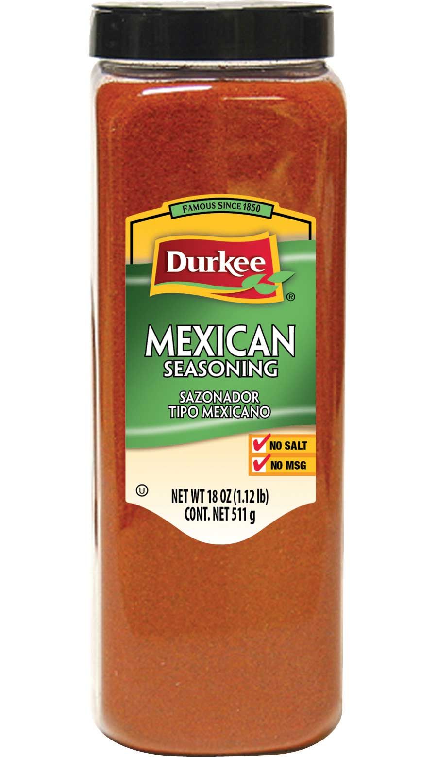 Durkee Salt/msg Free Mexican Seasoning, 18 Ounce -- 6 Per Case