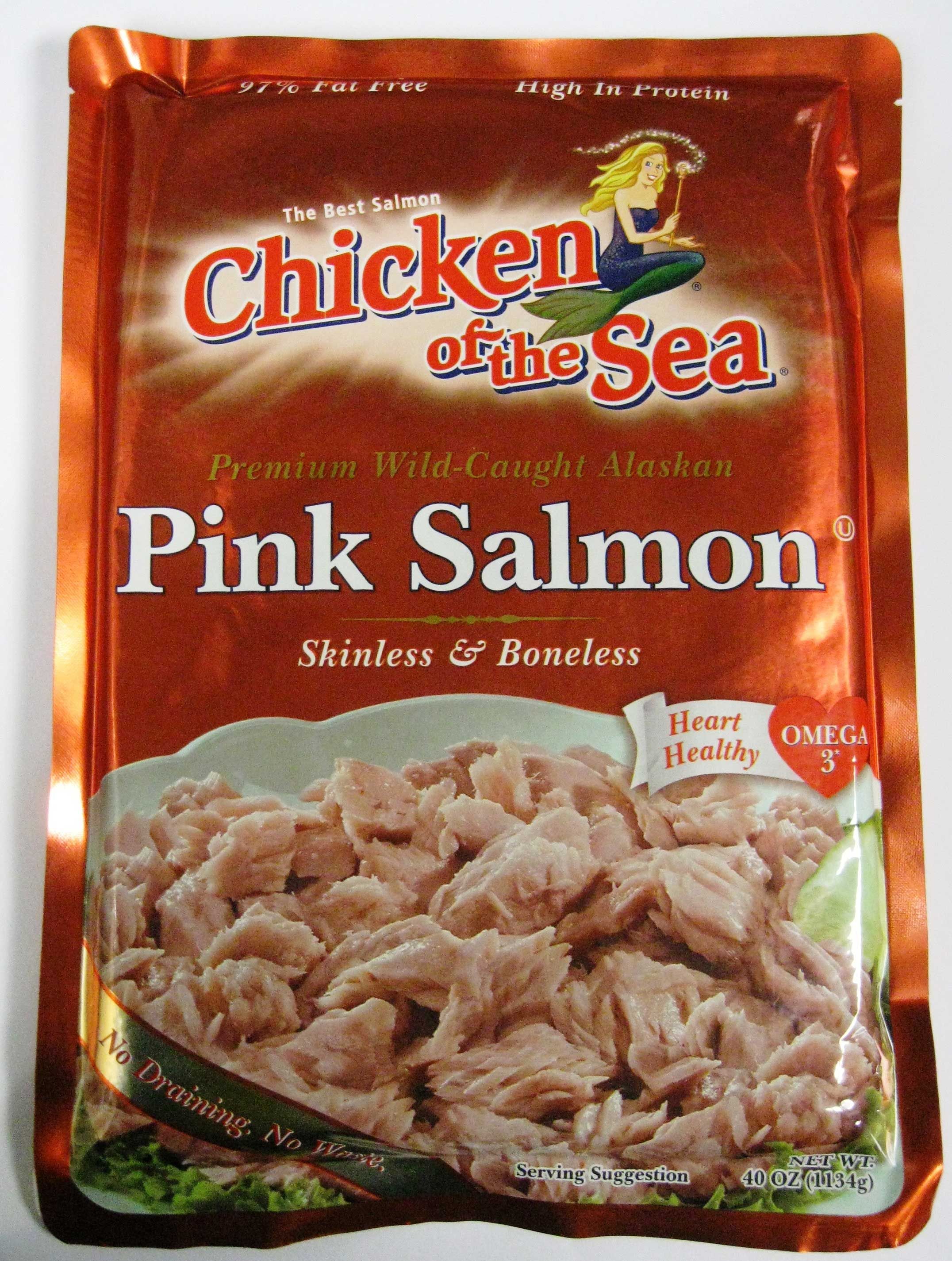 Chicken Of The Sea Premium Skinless And Boneless Pink Salmon Pouch, 40 Ounce -- 6 Per Case
