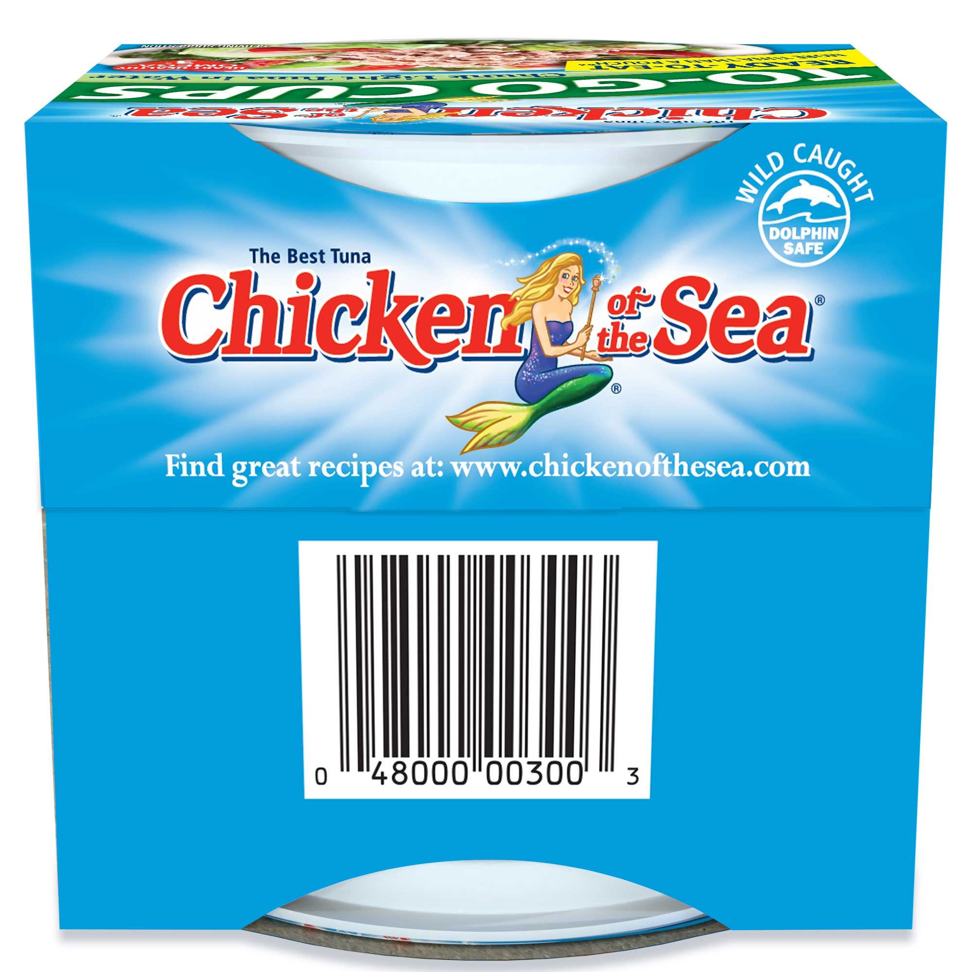 Chicken Of The Sea Chunk Light Tuna In Water Cup, 2.8 Ounce -- 8 Per Case