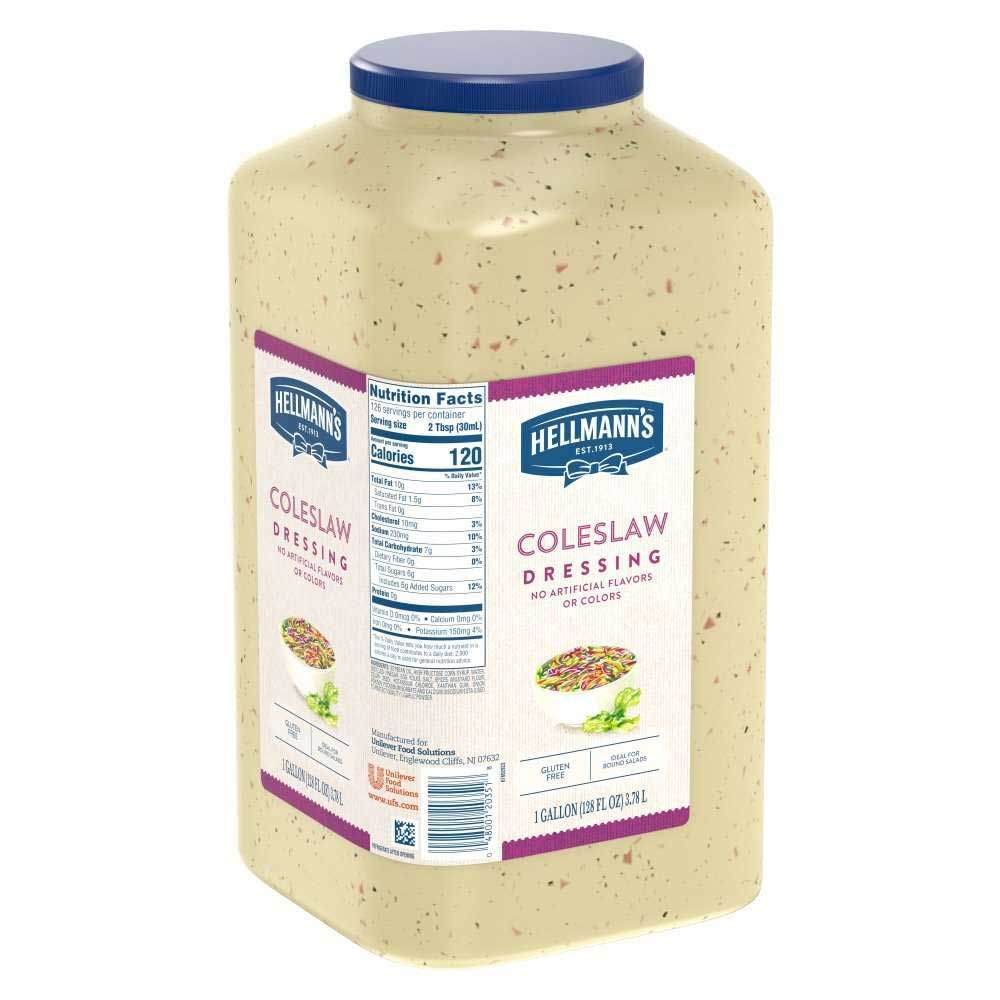 Hellmann's Coleslaw Salad Dressing Jug, 1 Gallon -- 4 Per Case